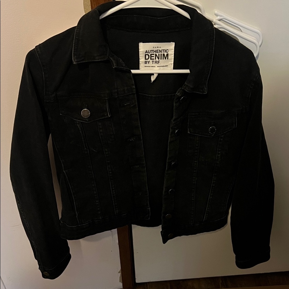 Zara Black Denim Jacket